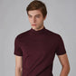 Camiseta de cuello alto slim-fit para hombre